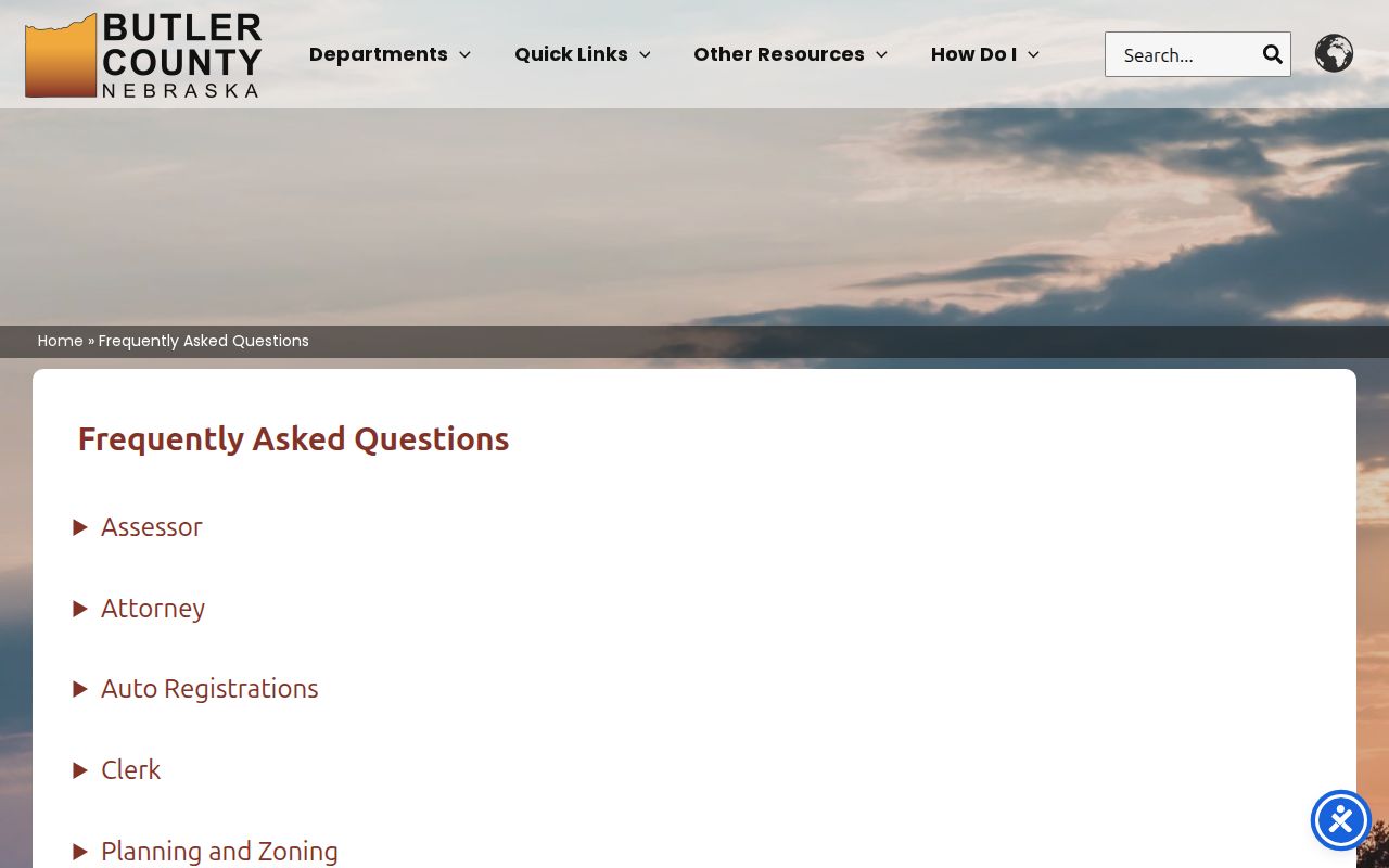 David City criminal history guidance in the Butler County justice FAQ