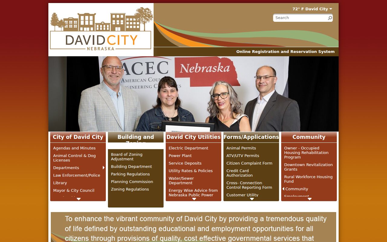 David City criminal history access through the official city website